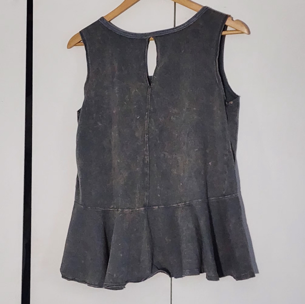 5 For $20 We The Free Charcoal Graphic Tank Top - Picture 2 of 3